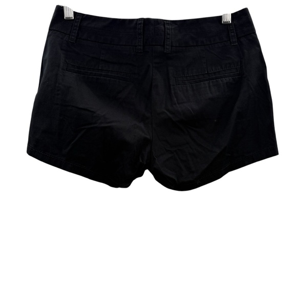 J. Crew Factory Chino Mid Rise Black 100% Cotton Shorts Sz 0 - Picture 2 of 10